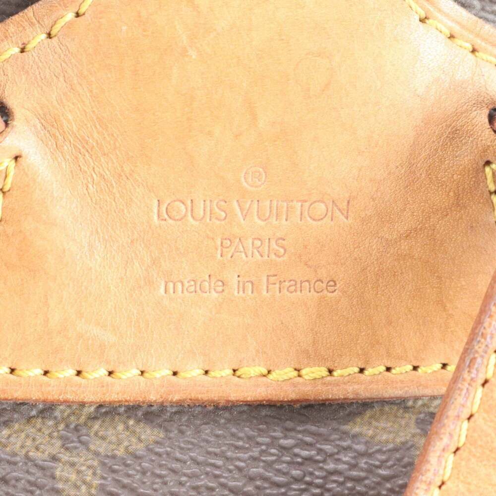 LOUIS VUITTON Brown Monogram Leather Backpack - Picture 8 of 9